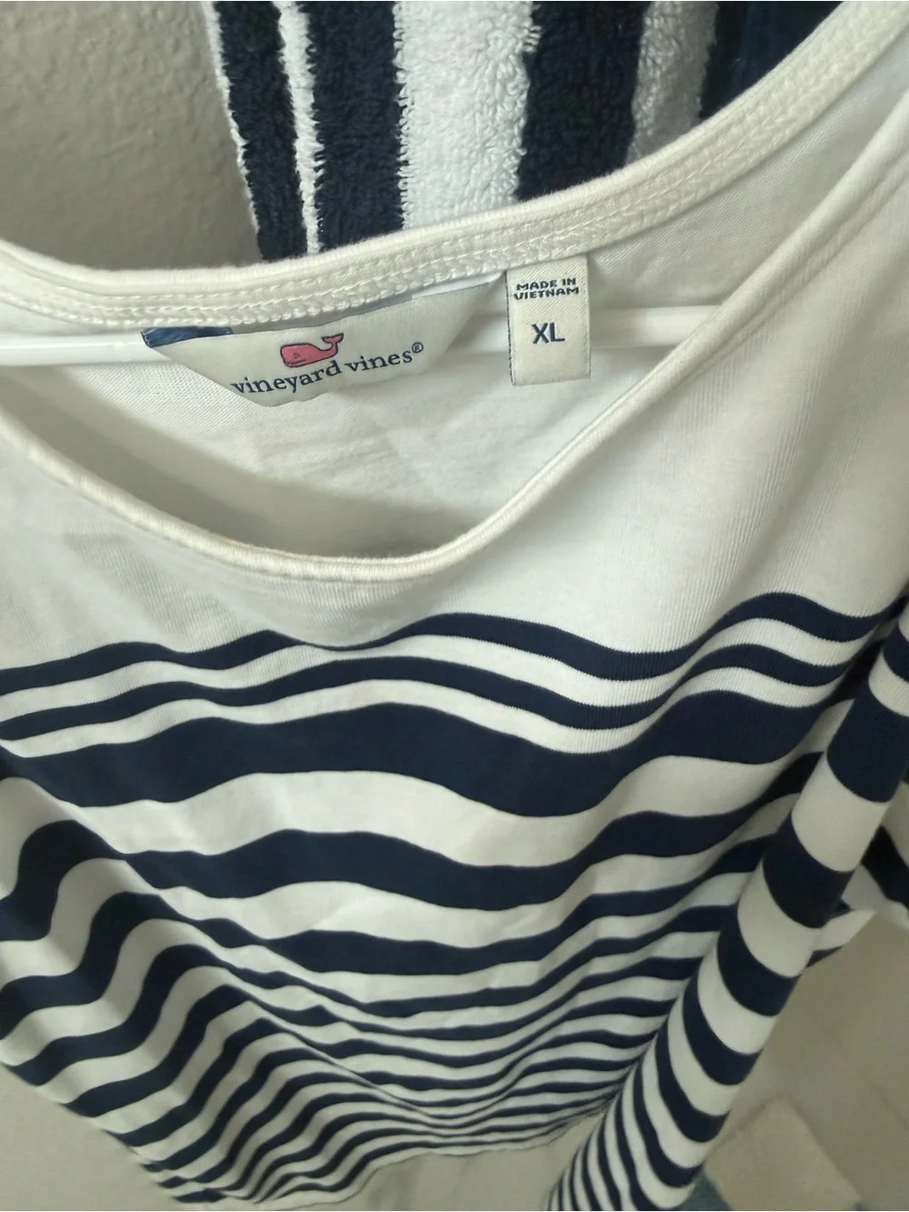 Vineyard Vines Navy and White Striped Tank Dress